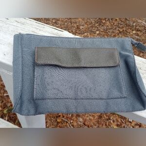 Bvlgari Canvas Travel Makeup Bag Cosmetic Bag grey